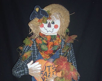 E Pattern, 43&quot; Scarecrow Wood Pattern Packet, Halloween, Scarecrow, Fall, Harvest, Crow, Sign, Photo Prop, Clothing