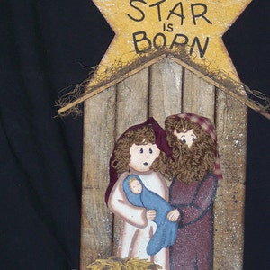 E Pattern, 28&quot; Nativity Wood Pattern Packet, Tutorial, Christmas, Manger, Star, Holiday, Winter, Joseph, Mary, Jesus, Primitive, Photo Prop