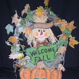 E Pattern, 34&quot; Scarecrow, Wood Pattern Packet, Sitting, Sign, Fall, Harvest, Halloween, Wreath, Scarecrow, Pumpkin, Photo Props, Fall FB-117
