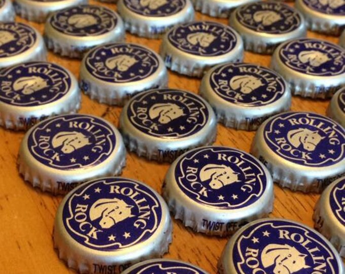 50 Rolling Rock Bottle Caps Etsy