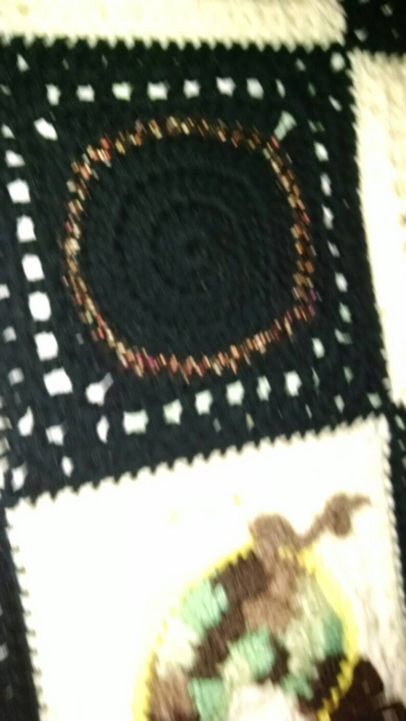 One-of-A-Kind 3D Colorful Rooster Afghan