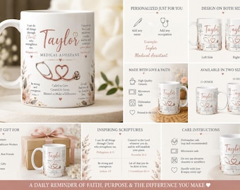 Personalisierte christliche medizinische Beruf Kaffeetasse
