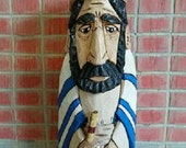 Jeremías el Profeta madera tallado mano tallada por talla en madera M.A.Dellinger para la serie de 