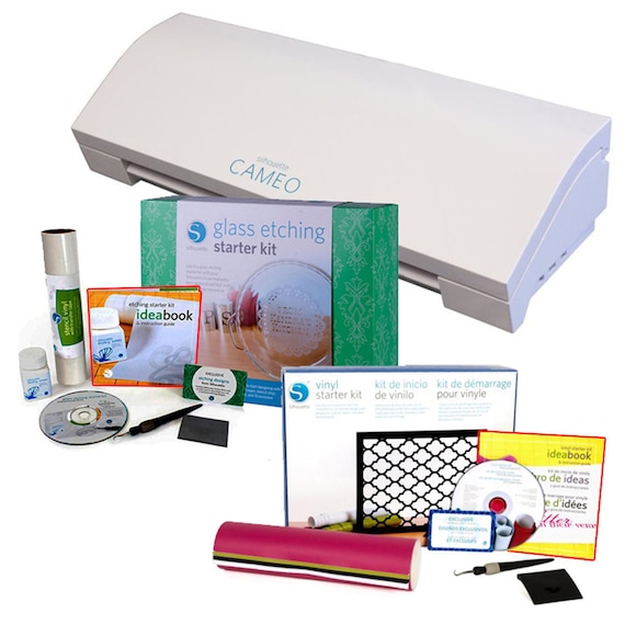 Silhouette Cameo 3 Bluetooth with Rhinestone and Vinyl Starter Kits