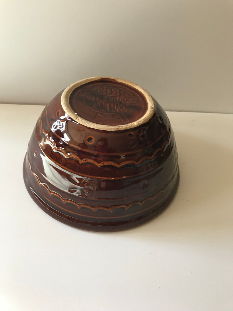 Vintage Marcrest Daisy Dot Stoneware USA Pottery Bowl Etsy