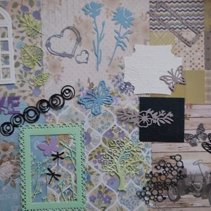Kit for Junk Journal Supplies | Scrapbook Supplies | Card Making Supplies | Stationery Grab Bag | Paper Scraps | Card Kit
