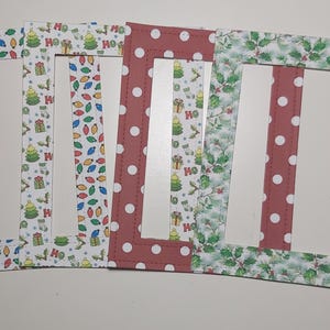 Ensemble de Cadres aux motifs de Noël. Scrapbook supplies/Card Making/Découpe papier/Collage/Artisanat/Art/Frame/Découpe Noël/Carte de voeux