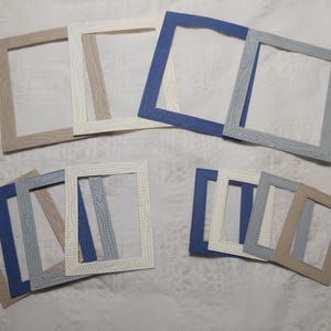 Ensemble pour scrapbooking de découpe de cadres effet bois/art journal/junk journa/Cartes/Collage/Projet créatif/Embellissement. 12 pièces