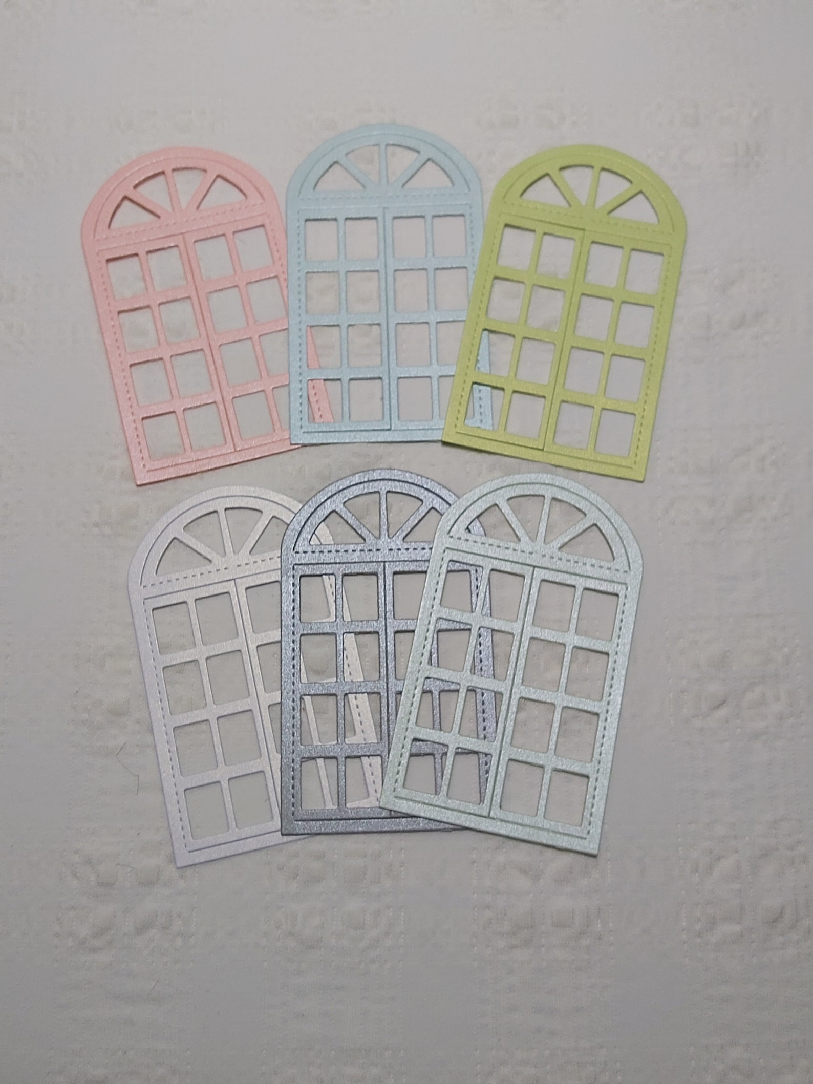 Rectangular Window Cutouts 6 Pastel Colored Window Cutouts. Junk Journal/scrapbook Supplies/die ...