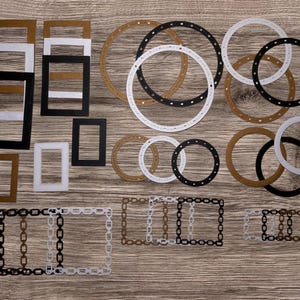 Ensemble pour scrapbooking de découpe de cadres effet bois/art journal/junk journa/Cartes/Collage/Projet créatif/Embellissement. 30 pièces