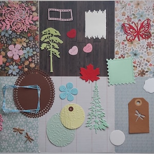 Kit for Junk Journal Supplies | Scrapbook Supplies | Card Making Supplies | Stationery Grab Bag | Paper Scraps | Card Kit