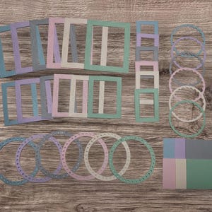 Ensemble pour scrapbooking/art journal/junk journal/Dentelles/Cadre/Cartes/Collage/Projet créatif/Embellissement. 36 pièces