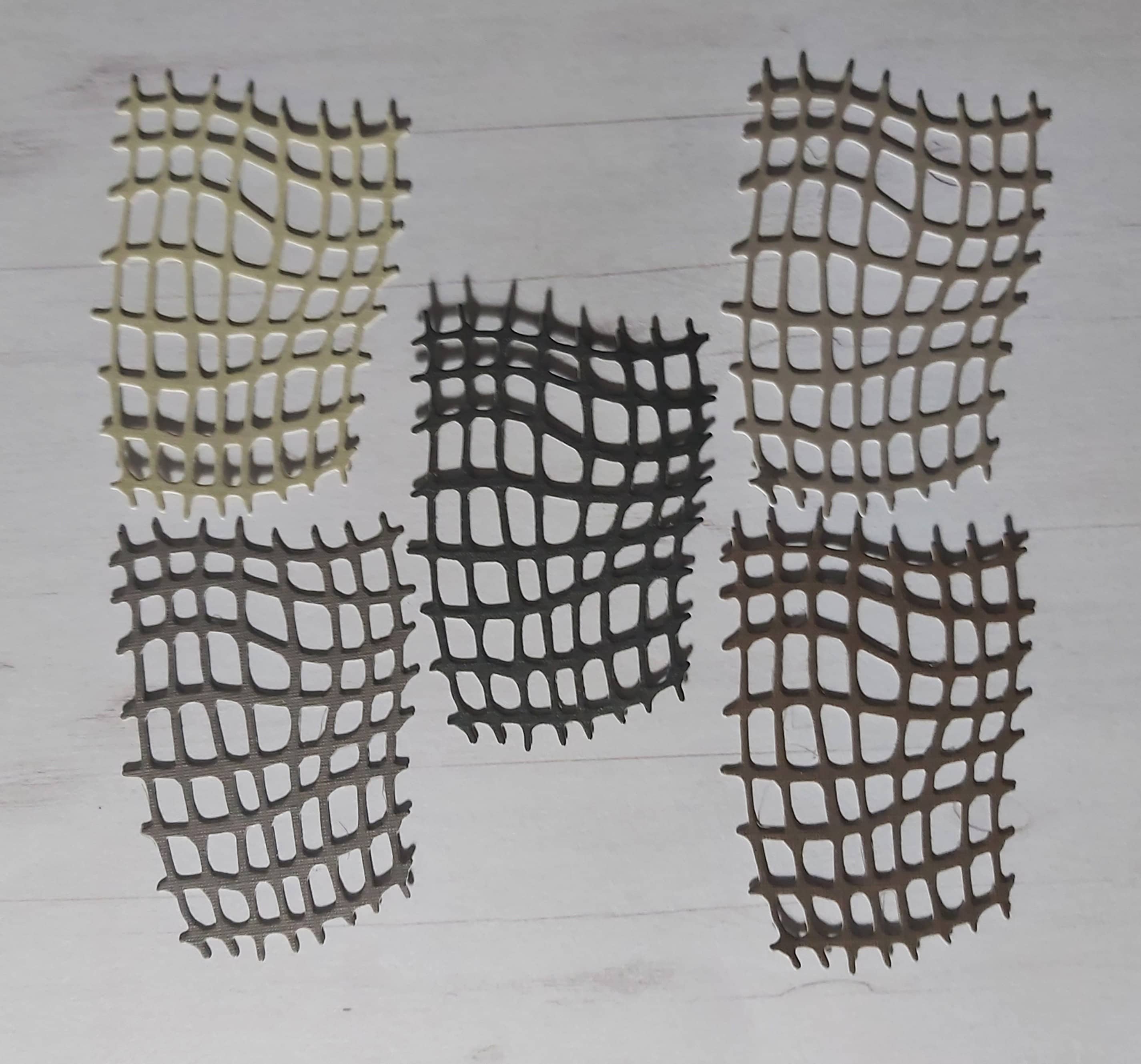 Pretty Cutouts of 5 Nets/junk Journal/scrapbook Supplies/die Cut/card ...