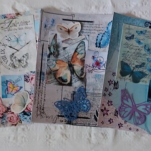 Ensemble Unique pour scrapbooking de style vintage /thème papillons/ Images/Autocollants/Découpes/Fournitures/Scrapbook Making/Junk Journal.
