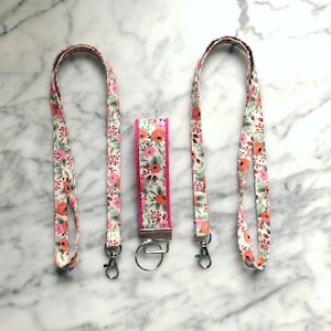 Rifle Paper Co Rose Rosa Floral Lanyard- Primavera lanyard- Teacher lanyard