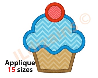 Cupcake Applique Design. Cupcake embroidery design. Embroidery design cupcake. Applique cupcake. Cake applique. Machine embroidery design