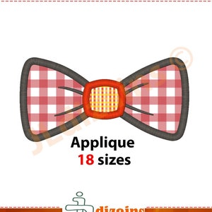 Bow tie Appliqueentwurf. Maschinenstickerei Design - Sofortiger Download - 18 Größen. Bowtie Appliqueentwurf. Binden Sie Appliqueentwurf.