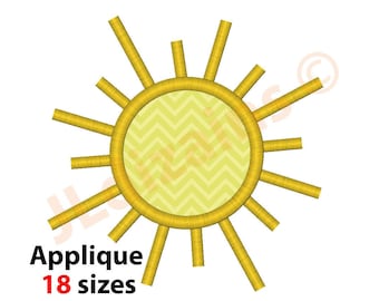 Sun Applique Design. Sun embroidery design. Embroidery applique sun. Embroidery design sun. Sun embroidery. Machine embroidery design.
