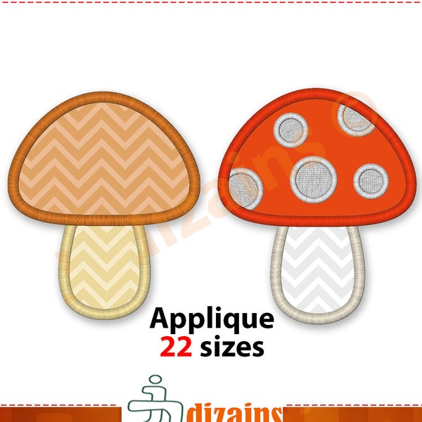 Mushroom Applique Design Set. Mushroom embroidery design. Embroidery mushroom. Applique embroidery mushroom. Machine embroidery design