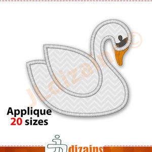 Swan Applique Design. Swan embroidery design. Embroidery designs swan. Applique embroidery design swan. Swan Machine embroidery design