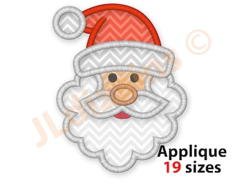 Santa Applique Design. Santa embroidery designs. Embroidery applique design Santa. Christmas applique. Christmas machine embroidery design