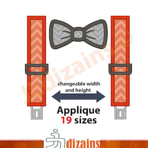 Tirantes applique diseño. diseño de la máquina de bordado autorrevelables Download- 19 tamaños. Tirantes bordado. Aplique de lazo