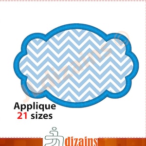 Rahmen Appliqueentwurf. Maschinenstickerei Design -Sofort 21 Größen Download-. Rahmenstickmuster. Rahmenapplikation. Form Applikationen