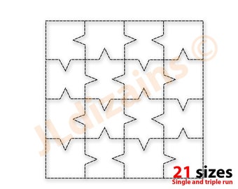 Stipple Quilt Block Embroidery Design (Instant Download)