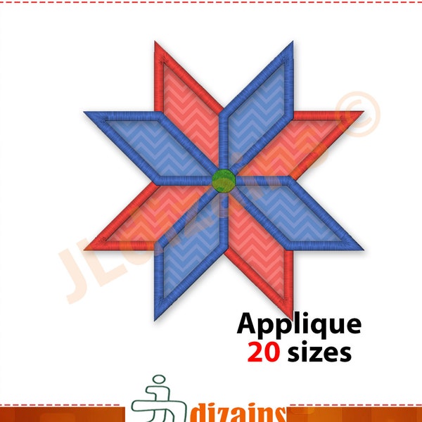 Quilting Star Embroidery Applique Design. Quilt block star embroidery. Star quilting embroidery. Quilt block machine embroidery design.