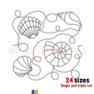 Shell quilt bloco projeto de bordado de máquina. Bordado de bloco de colcha de concha. Projeto de bordado em máquina de bloco de colcha