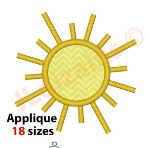 Sun Applique Design. Sun embroidery design. Embroidery applique sun. Embroidery design sun. Sun embroidery. Machine embroidery design.