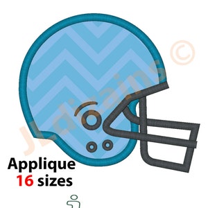 Football Helmet Embroidery Design. Instant Download Machine Applique Design. Sports applique design. 16 sizes included.