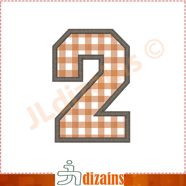 Applique Numbers. Number Embroidery Design. Jersey Number Etsy