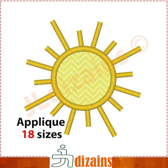 Sun Applique Design. Sun embroidery design. Embroidery applique sun. Embroidery design sun. Sun embroidery. Machine embroidery design.