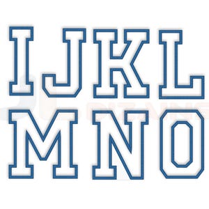 Outline varsity font machine embroidery designs.