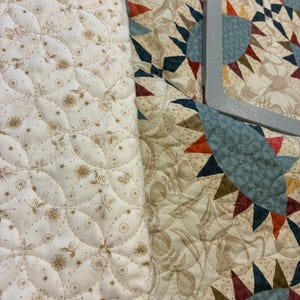 Cirklar och stjärnor i quiltblock. Traditionellt Sashiko-quiltmönster för datoriserade broderimaskiner – 27 storlekar ingår. bild 5