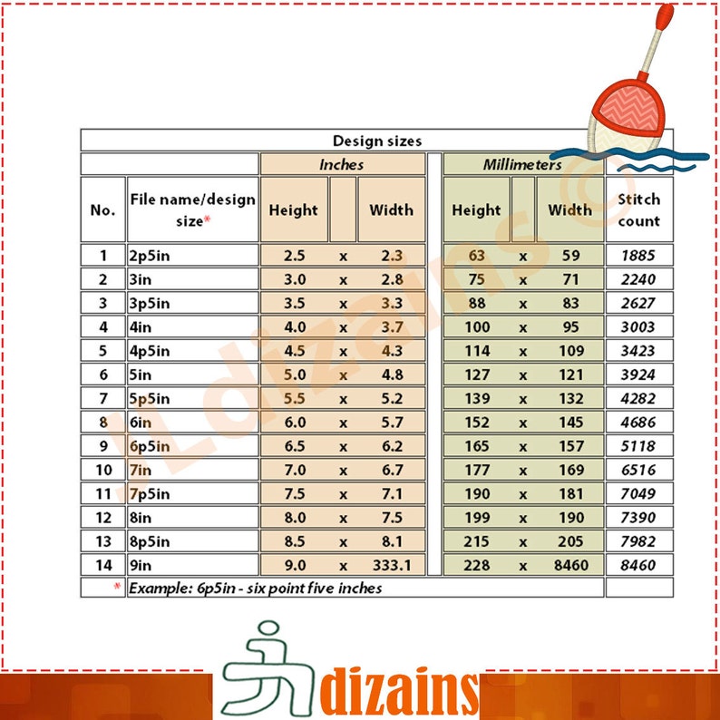 Fishing Bobber Applique Design. Fishing Bobber Embroidery Etsy