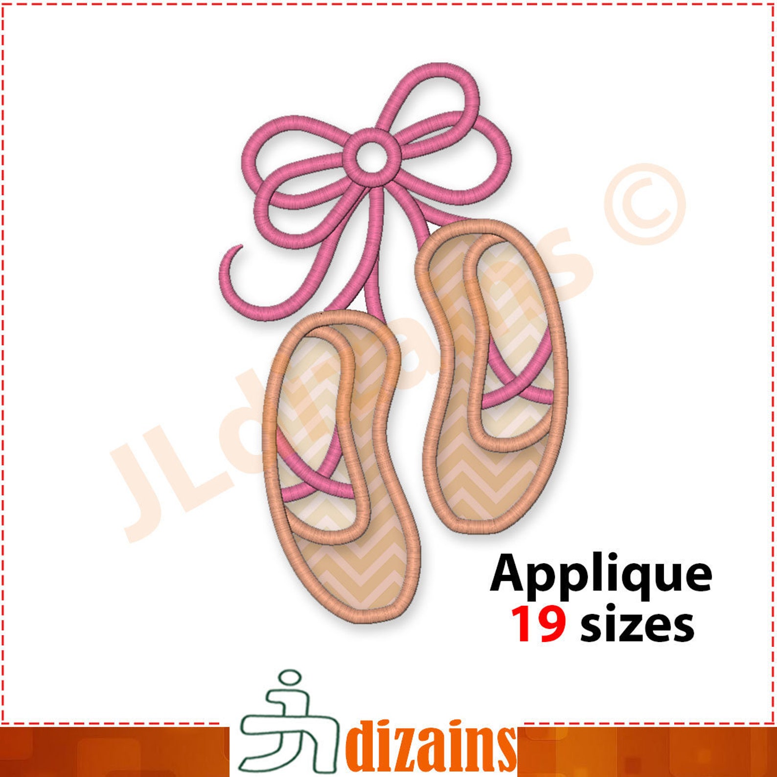 ballet shoes applique embroidery design. ballet slippers embroidery design. ballet applique. ballet embroidery. machine embroide