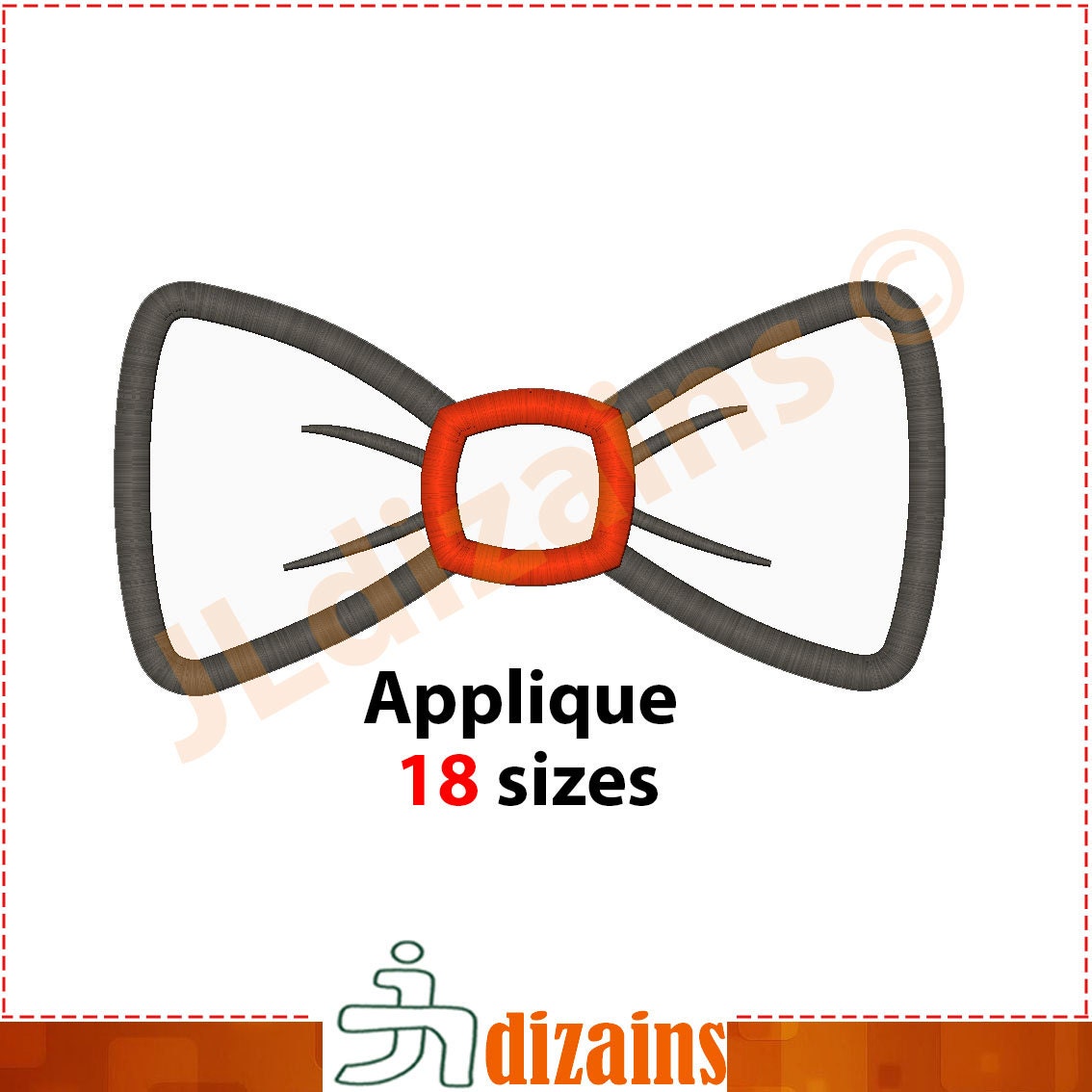 Bow Tie Applique Design. Bow Tie Embroidery Design. Bowtie Etsy