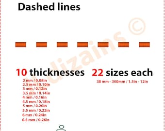 Dashed line embroidery design. Dashed lines embroidery designs. Dotted embroidery design. Dashed satin stitch machine embroidery design.