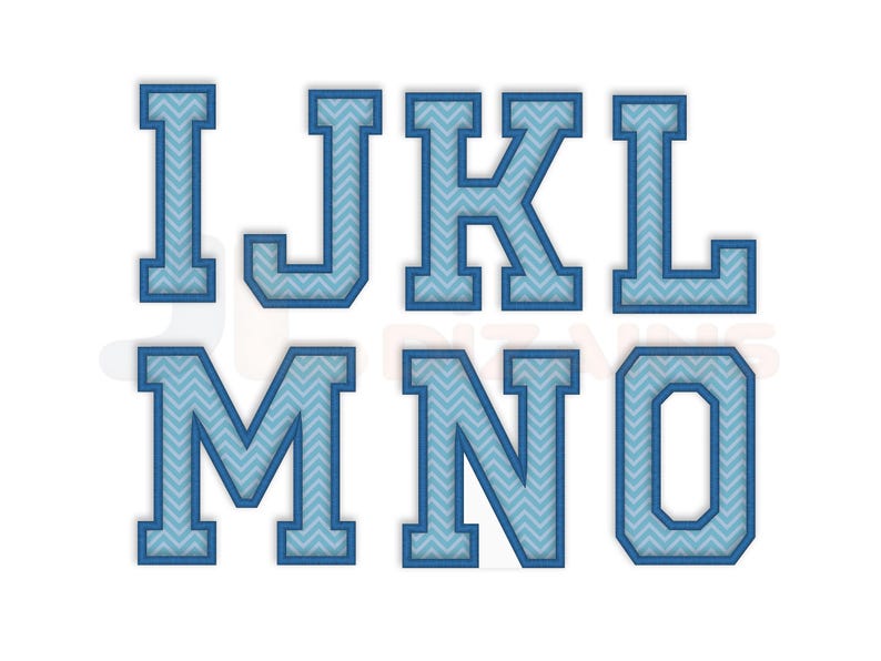 Sport alphabet machine embroidery design