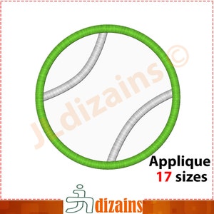 Tennis Ball Applique Design. Tennis embroidery design. Embroidery design tennis. Applique embroidery tennis. Machine embroidery design