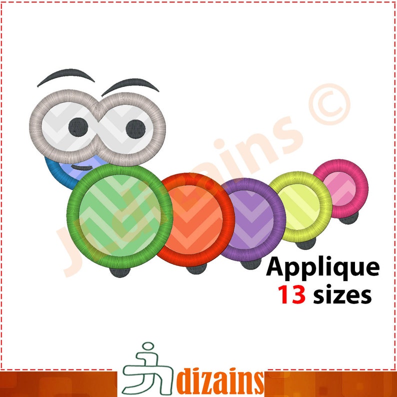 Book worm embroidery design book worm applique design  etsy