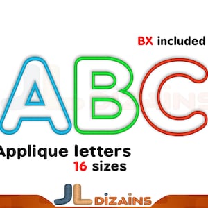 Font embroidery design for machine embroidery.