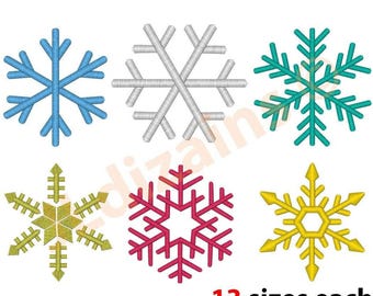 Snowflake Embroidery Designs. Machine embroidery designs. Perfect for Christmas embroidery projects.