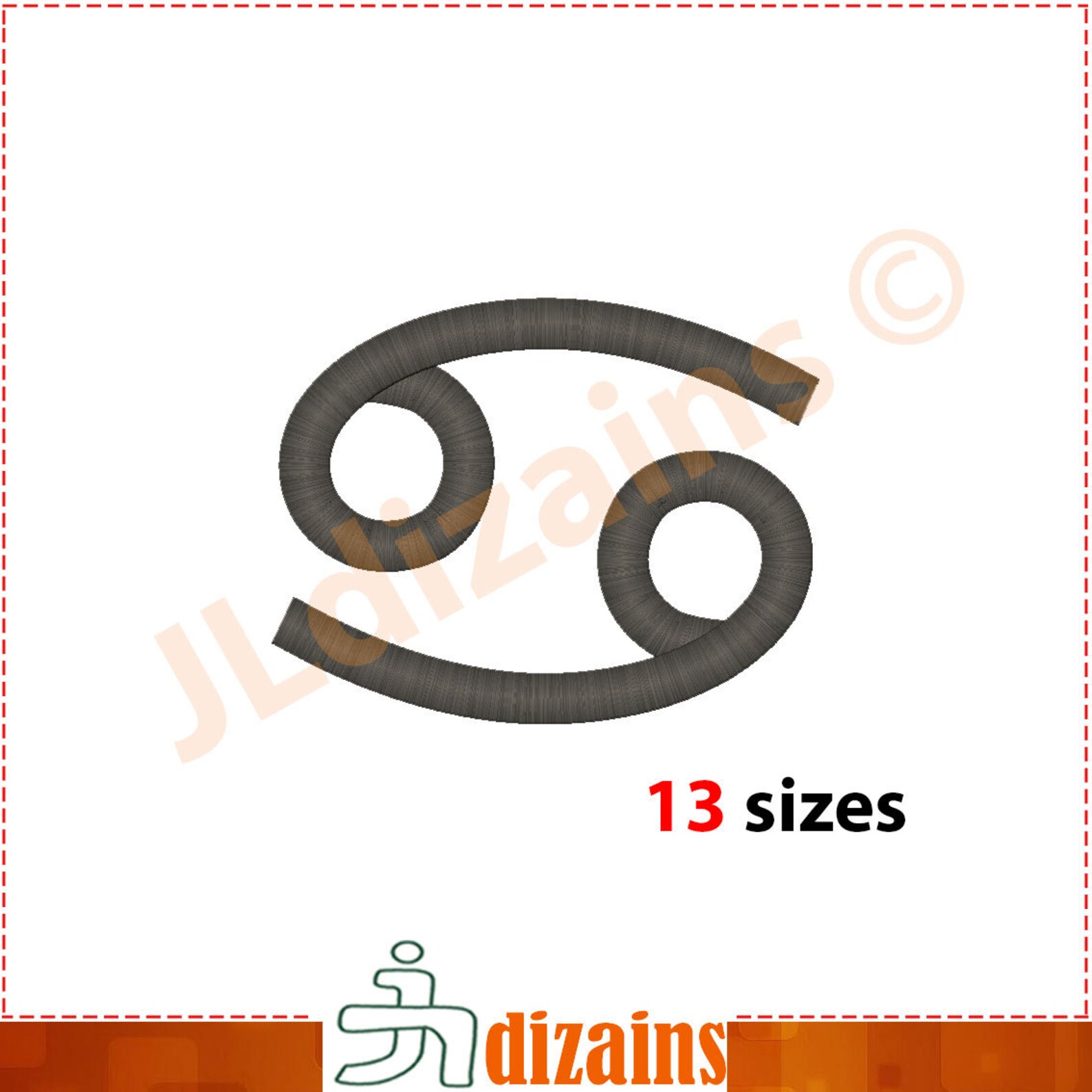 Zodiac Signs Embroidery Design Set. Horoscope Symbols Embroidery