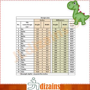 Dinosaur Applique Embroidery Design. Dinosaur applique designs. Dinosaur embroidery design. Dinosaur applique machine embroidery design. image 3