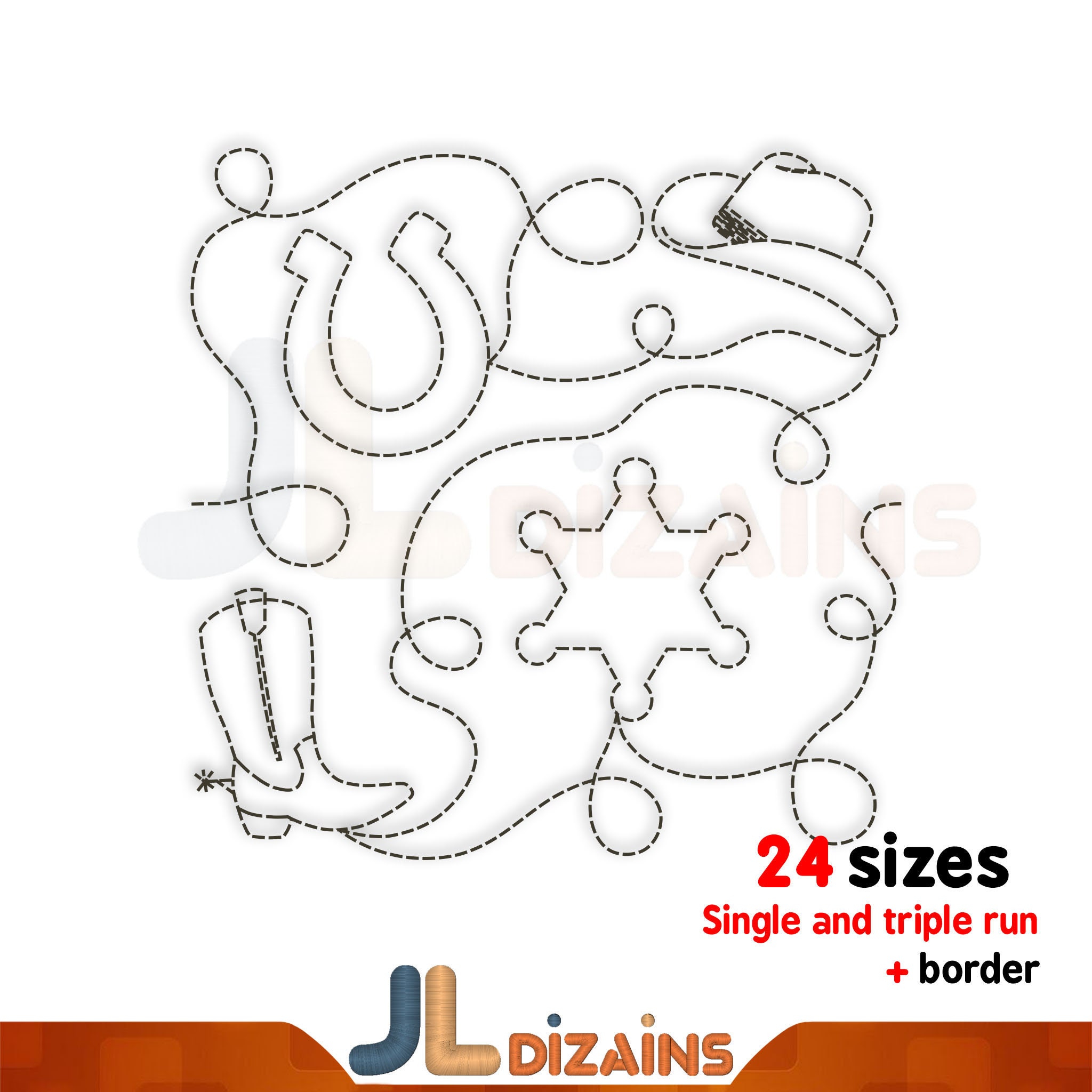 Western Quilt Block Machine Embroidery Design. Western Quilt - Etsy New  Zealand