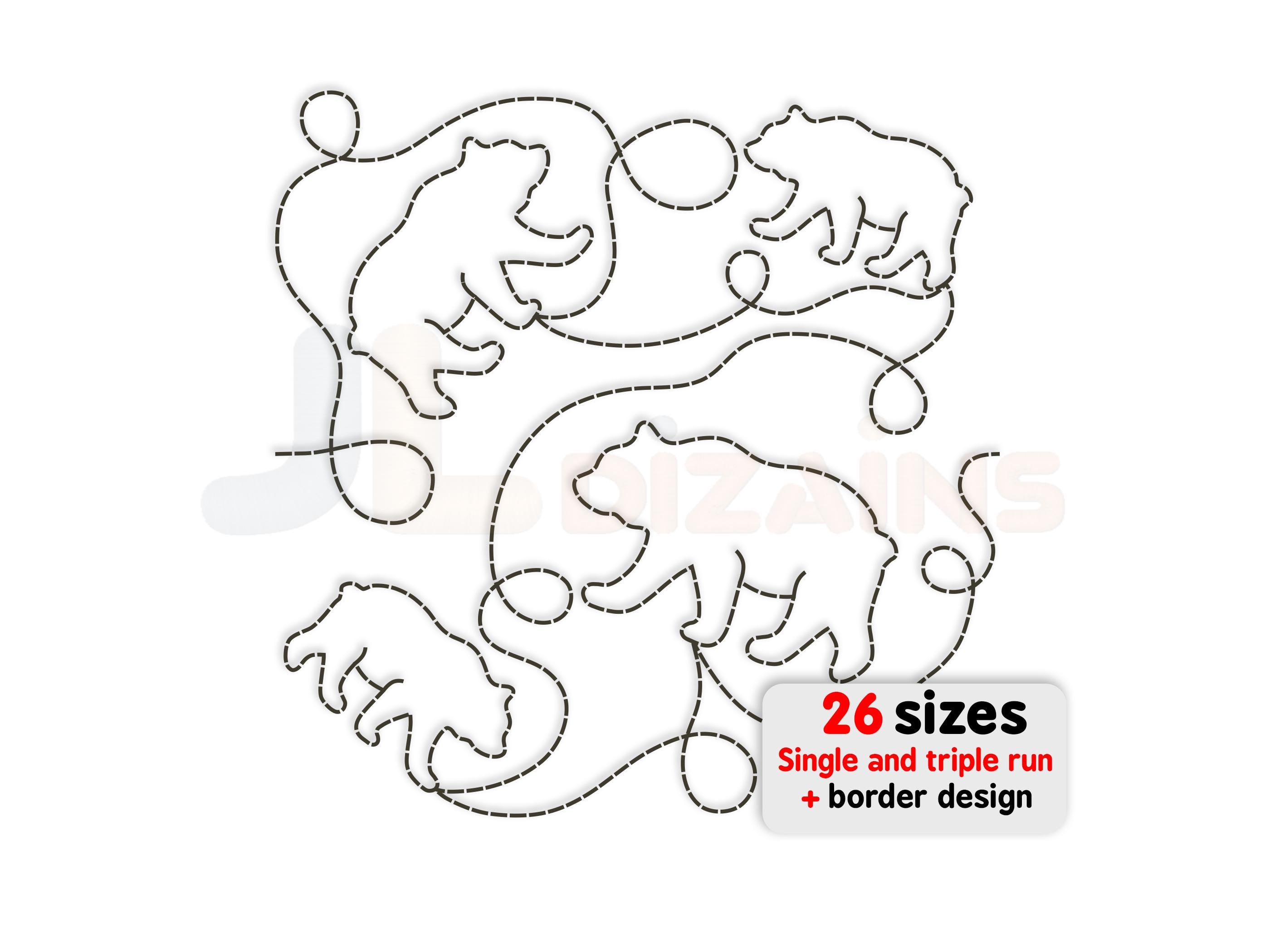 Jack Dempsey Forest Friends Quiltblöcke – 12 Stück, Je 22,9 X 22,9 Cm, Auswaschbare Tinte, Für Stickprojekte