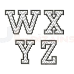 College varsity embroidery designs